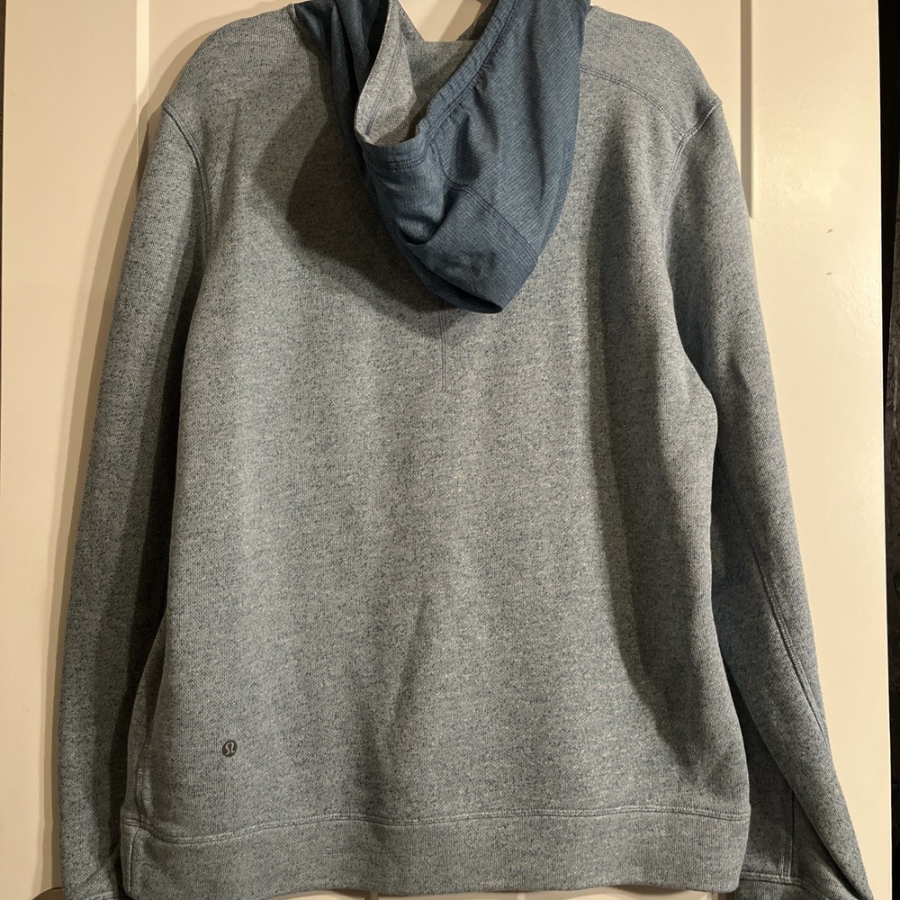 Lululemon Men’s Sundown Hoodie Heathered Tofino Teal Pullover Large